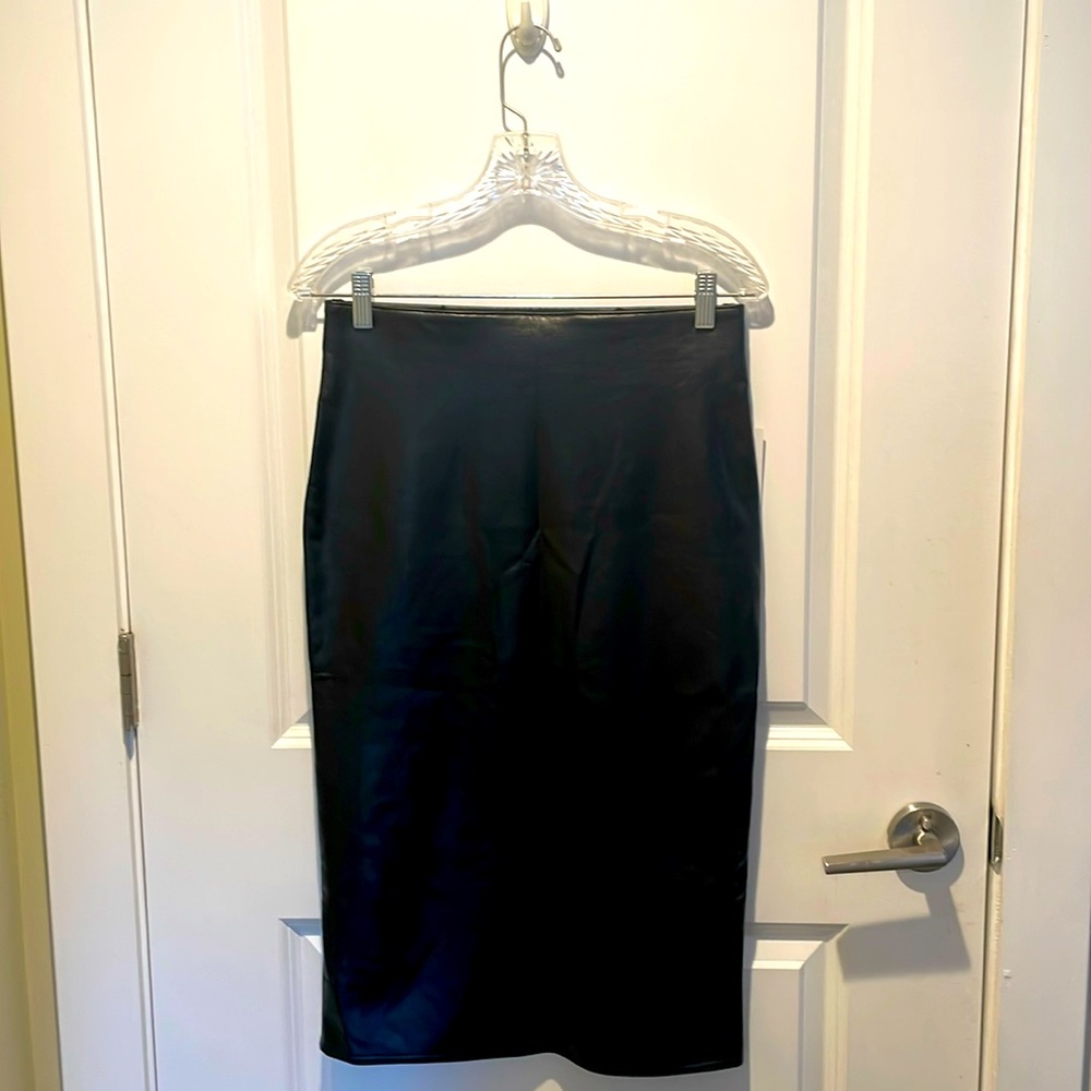 1.State faux leather skirt. Vegan, black pencil skirt. New with tags.